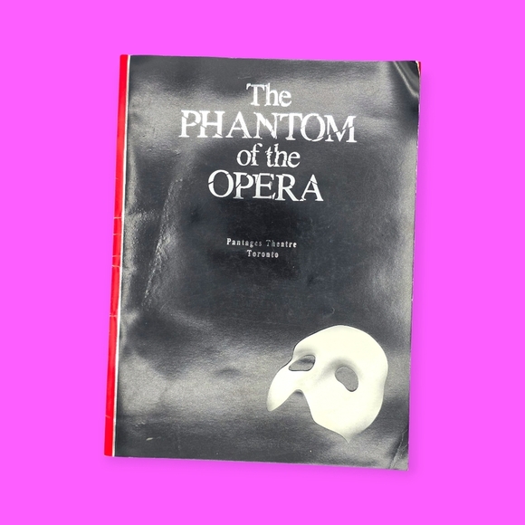 Vintage 1995 Phantom Of The Opera Pantages Theatre Souvenir Program & Ticket - Picture 1 of 10